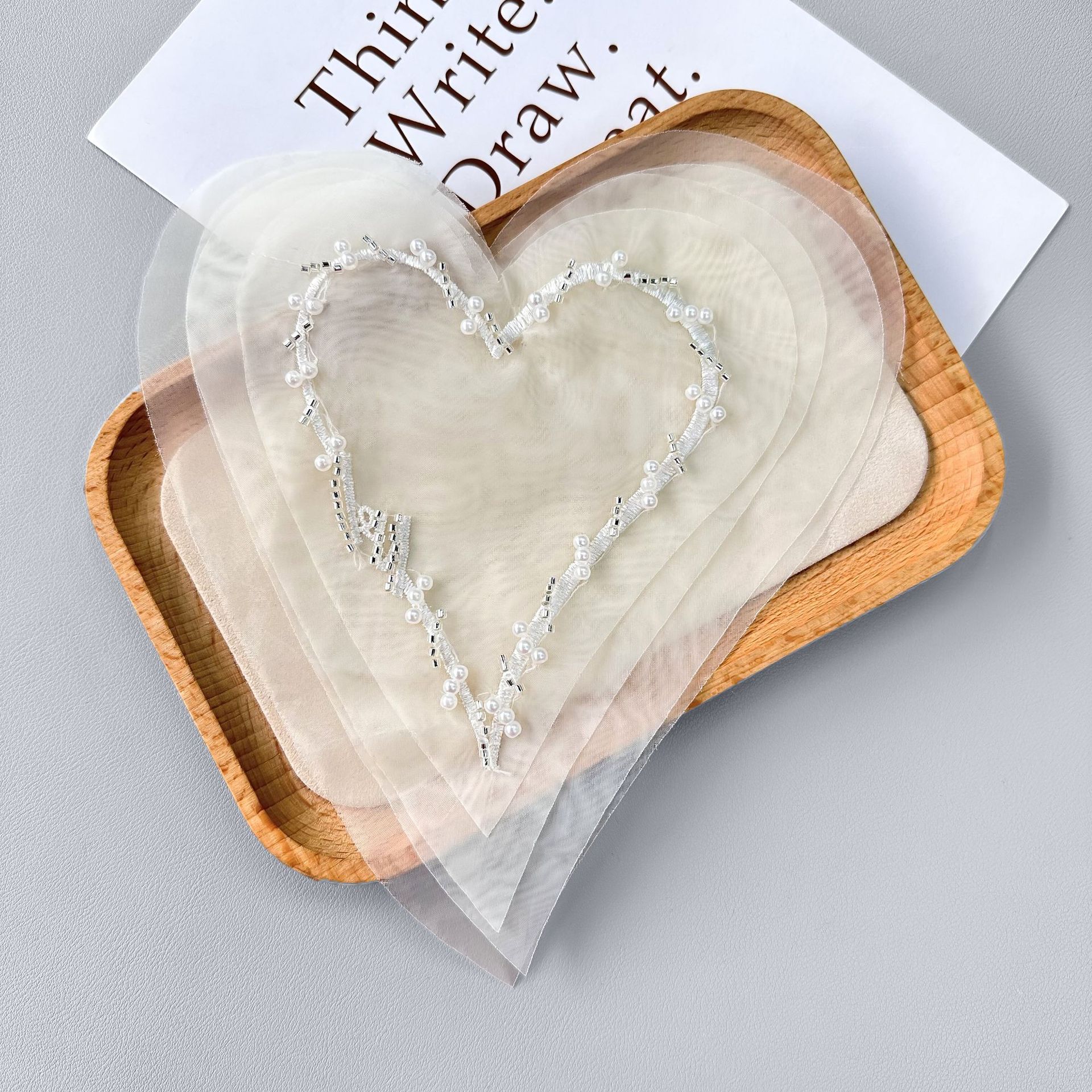 Reducción de la edad corazón de melocotón estereoscópico calcomanías estereoscópicas estereoscópicas vestido de brazo de manga corta accesorios de ropa image 4