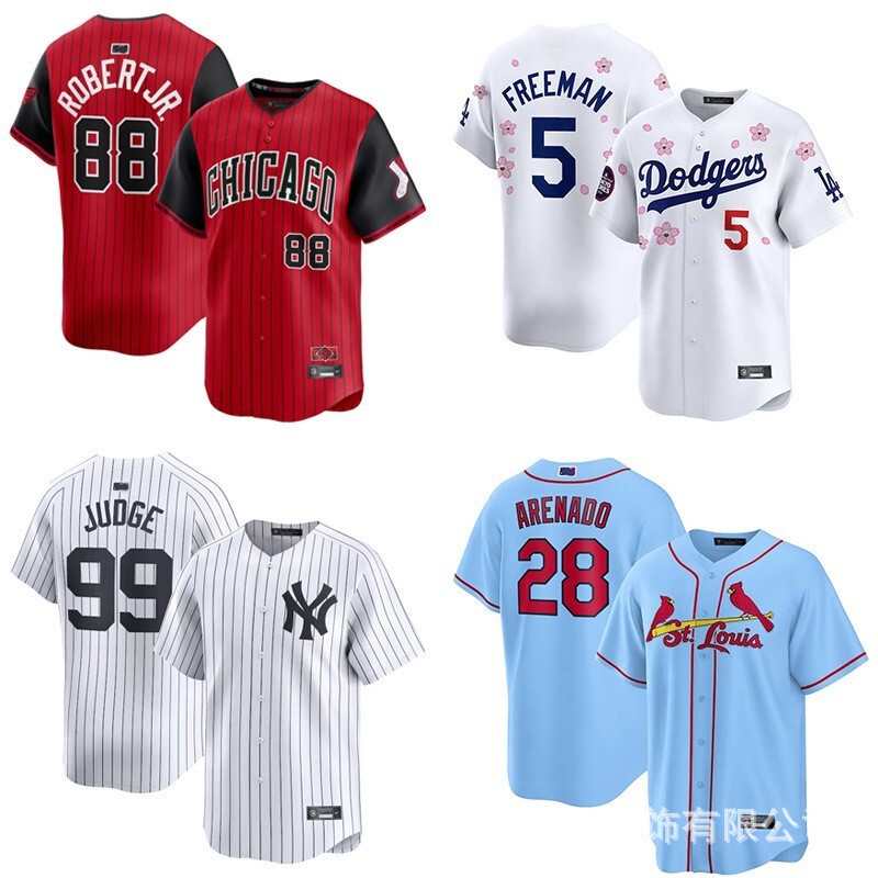 2026 Cross-Border Hot-Selling American-Style Baseball Jersey, Sports Casual Breathable T-Shirt, Embroidered Softball Competition Unisex Baseball Jersey 2026 Cross-Border Hot-Selling American-Style Baseball Jersey, Sports Casual Breathable T-Shirt, Embroidered Softball Competition Unisex Baseball Jersey