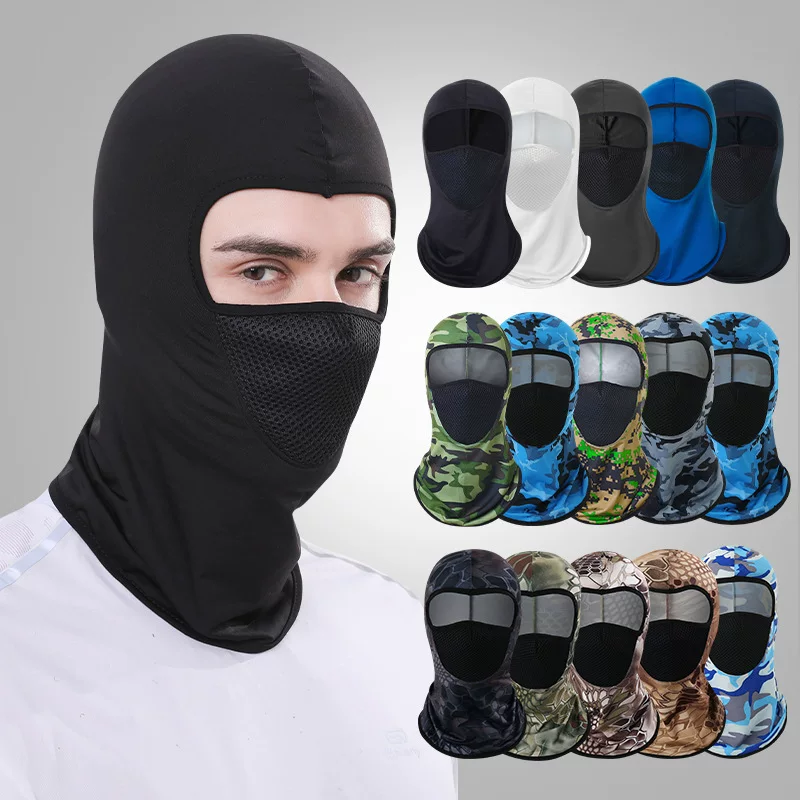 Travel scarf, windproof sports silk mask, sun protection, with neck protection