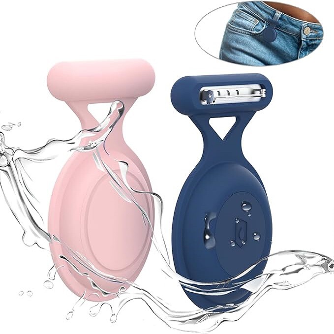 Suitable for Apple airtag protective cover locator anti-loss device silicone all-inclusive waterproof brooch pin protective case