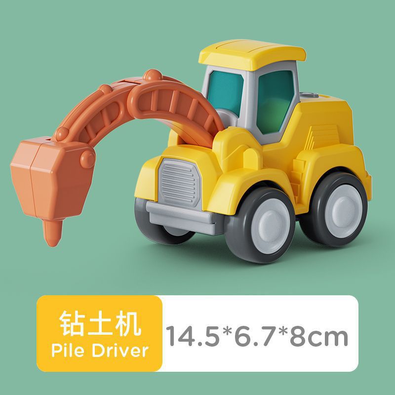 Celebridades de Internet decoración de pasteles de cumpleaños para niños decoración grúa excavadora camión de ingeniería grúa torre postre de cumpleaños accesorios de vasos de papel