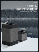EQ4F原石艺术立柱盆拖把池组合户外花园洗手池落地式阳台洗手盆