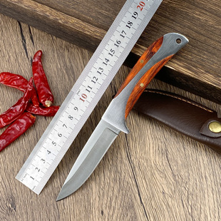 Stainless Steel Barbecue Camping Convenient Camping Knife Tableware Household Fruit Knife Hand Meat Knife Cross-Border Multi-Purpose Knife
