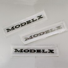 适用于特斯拉MODEL X塑料车标 改装英文字母尾门车贴后尾盖标