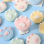 可爱卡通饰品毛绒猫猫爪子胸针包包配饰少女心萌物猫爪爪服饰配件