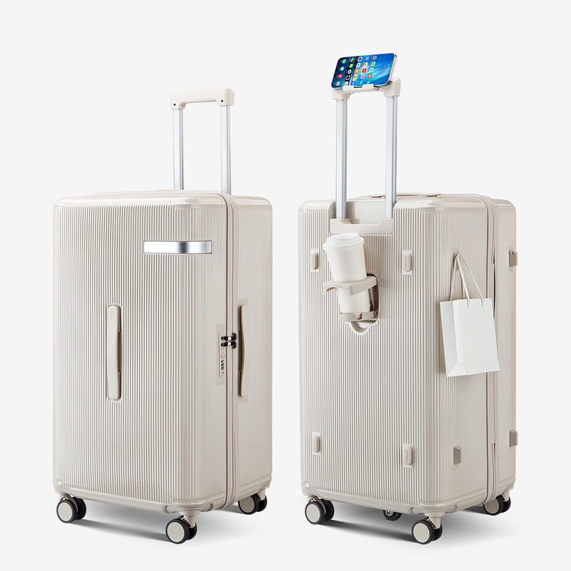 Thickened Large-Capacity Suitcase 28inch Anti-Fall Double-Layer Explosion-Proof Zipper Suitcase Multi-Functional Universal Wheel Trolley Case