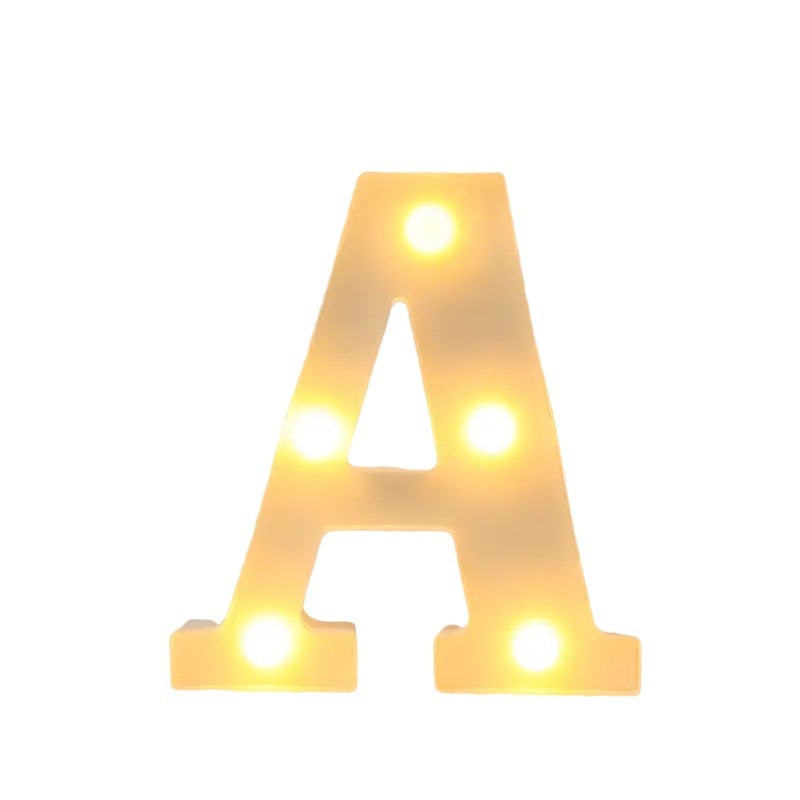 Amazon (16cm) LED blanco inglés número de letras lámpara de cumpleaños propuesta de matrimonio atmósfera lámpara LED lámpara decorativa