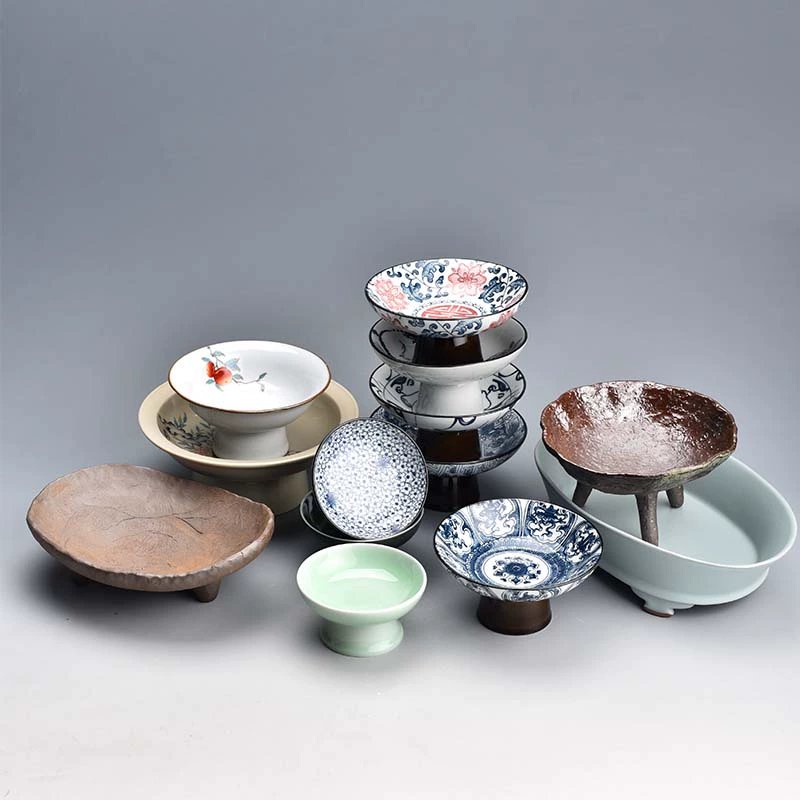 ✅ Сине-белая фарфоровая тарелка для фруктов, поднос для фруктов в гостиную, для домашних закусок, тарелка для сухофруктов, керамический чайный поднос в китайском стиле, поднос для бергамота.