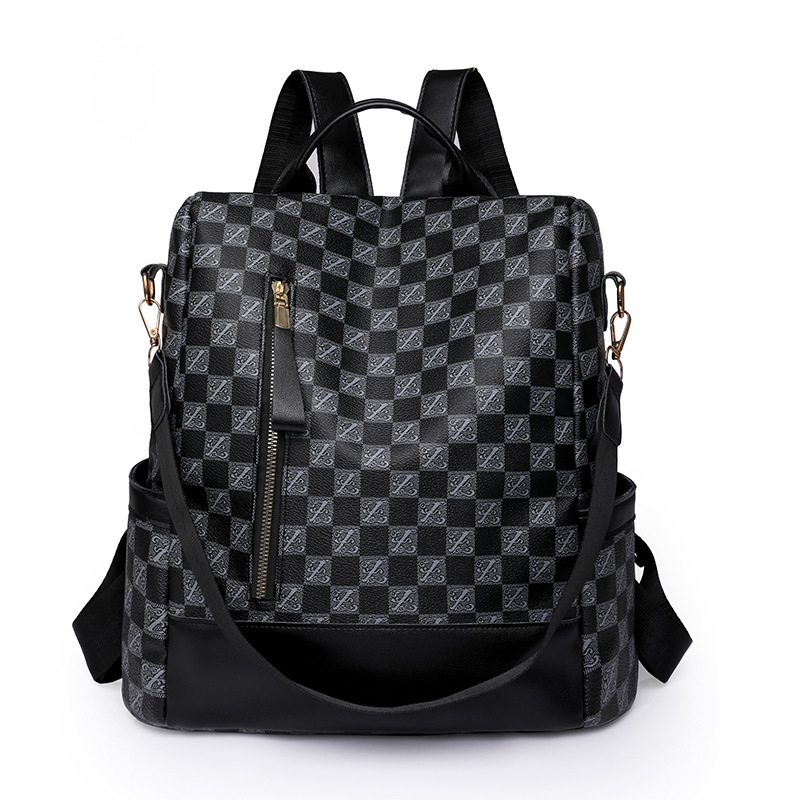 Ventas directas de fábrica 2023 nuevas damas coreanas de cuero suave mochila antirrobo moda versátil mochila de viaje multifuncional