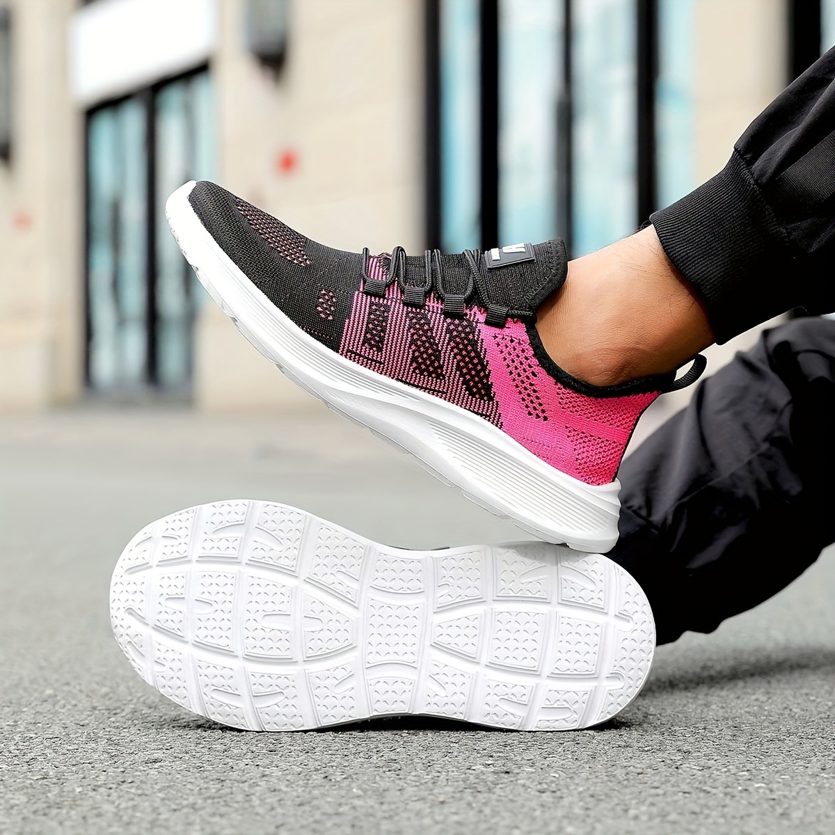 Zapatos deportivos ligeros zapatos para correr mujeres de mediana edad madres mayores zapatos casuales antideslizantes de primavera y otoño