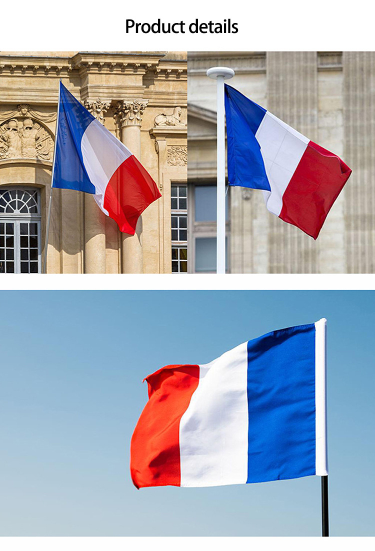 Drapeau français premium pour défilés et célébrations résistant_voghion.com