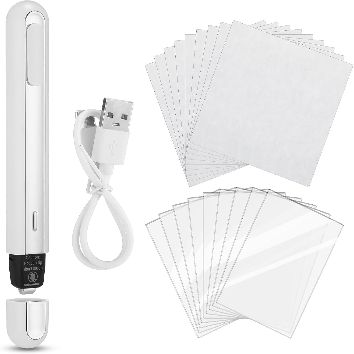 47-Piece Card Flattening Set, Hot Pen Card Care Tool Accessory Set