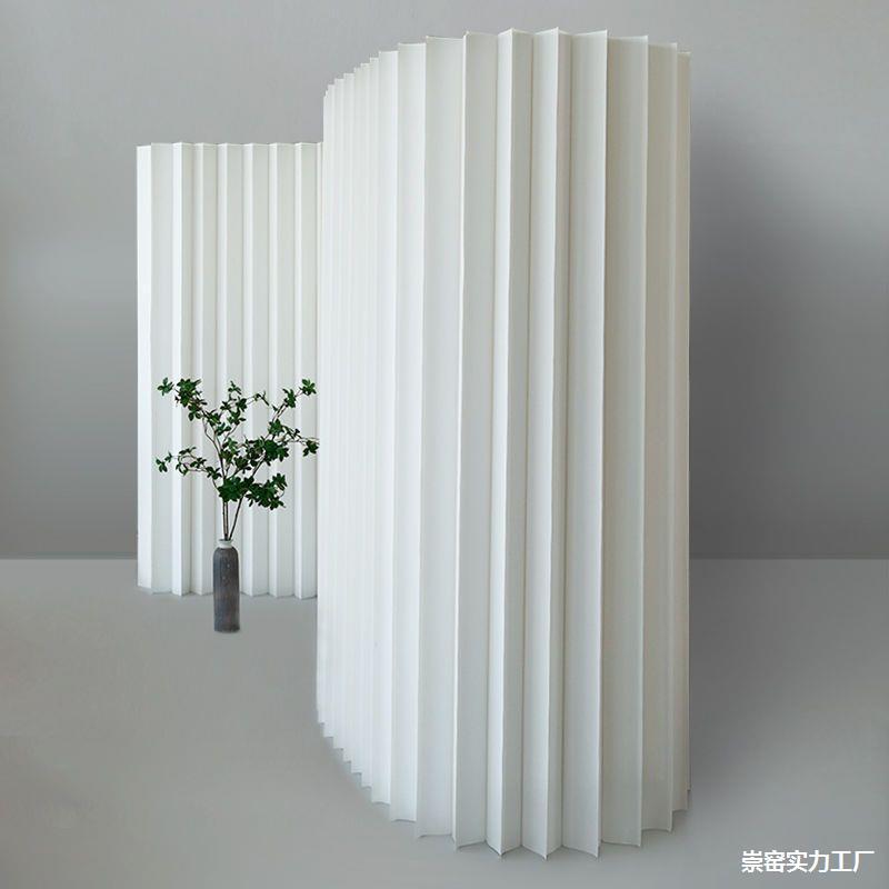 Creative Paper Wall Living Room Kitchen Partition Organ Paper Wall Office Entrance Front Desk Door Screen Background Wall
