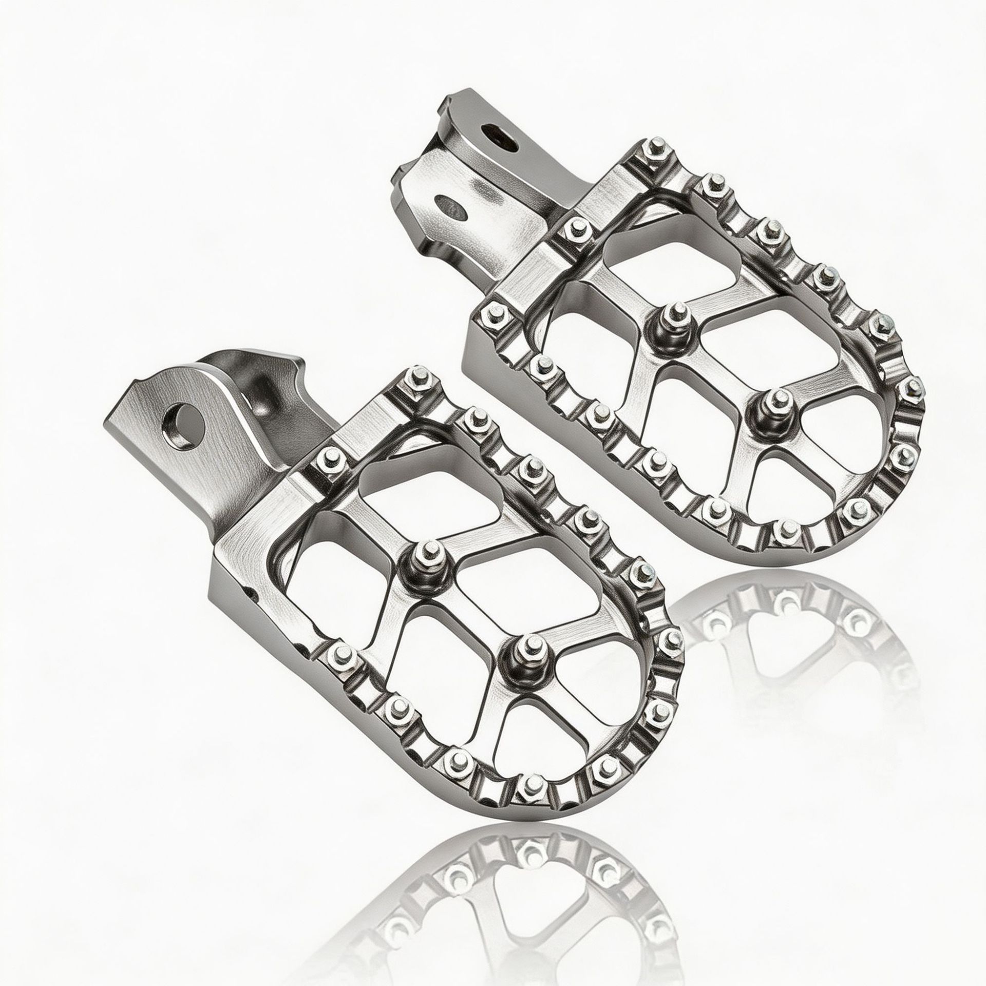 Motorcycle Off-Road Vehicle Cnc Modified Parts, Colorful Aluminum Alloy Round Front and Rear Footrests, Universal Parts for Cross-Border Trade