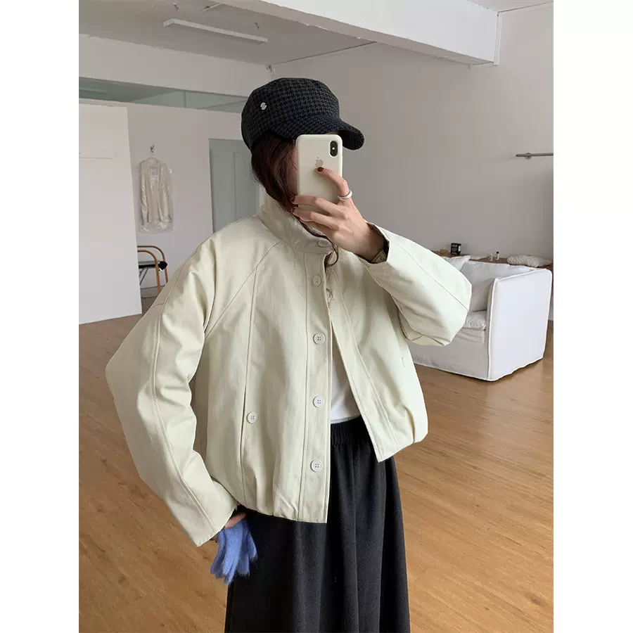 黄峥韩系加厚棉服外套女秋冬新款宽松百搭保暖夹克棉袄上衣541091