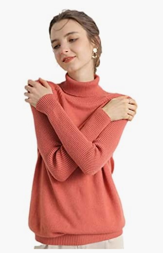 Suéter de cuello alto para mujer, estilo otoño-invierno, grueso, ajustado, adelgazante, jersey corto de punto, lana fina.
