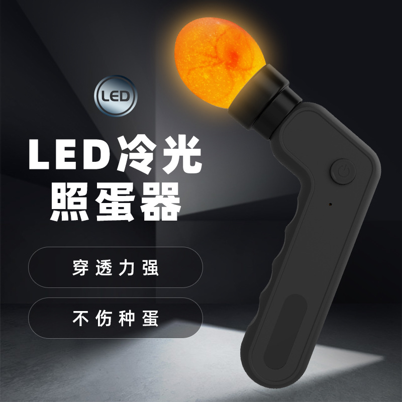 种蛋照蛋器孵化验蛋充电LED照蛋灯小型迷你手电筒