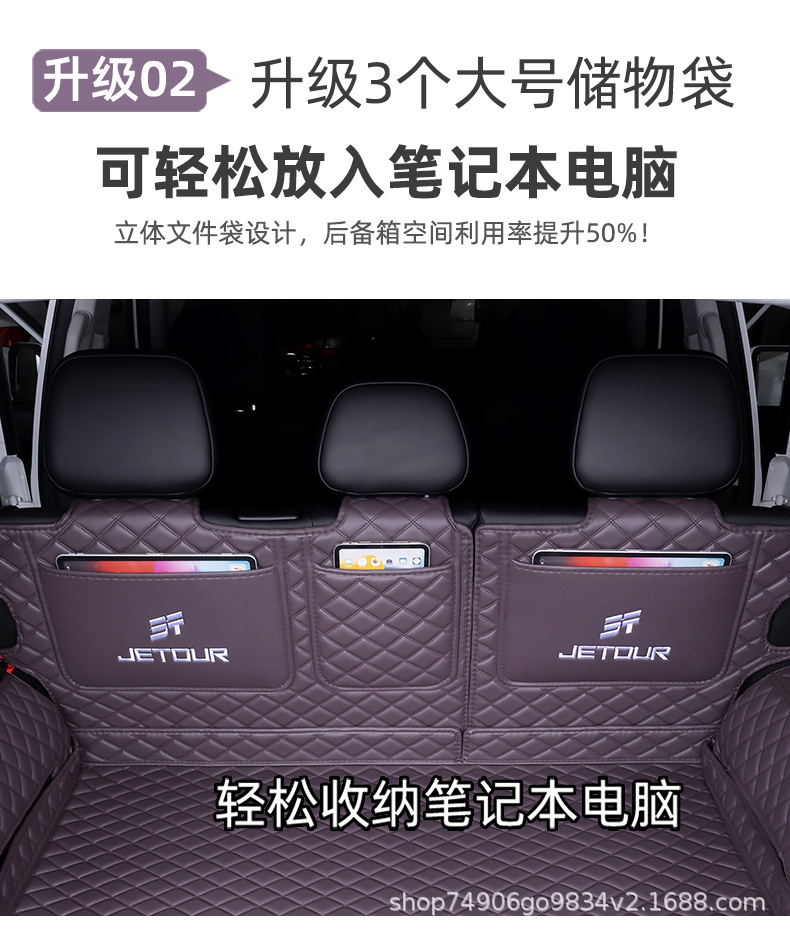 Jietu Shanhai T1 Trunk Mat Full Surround Shanhai T1 Tail Box Mat Car Interior Modification Decoration Special Accessories