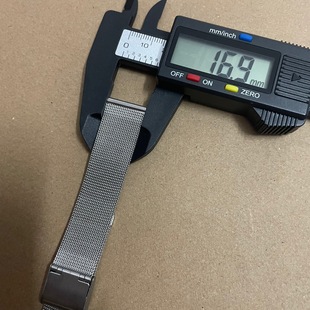 Watch Accessories Stainless Steel Mesh Belt Milanese Strap Flat Mouth 17mm Strap Watchband All Steel Strap