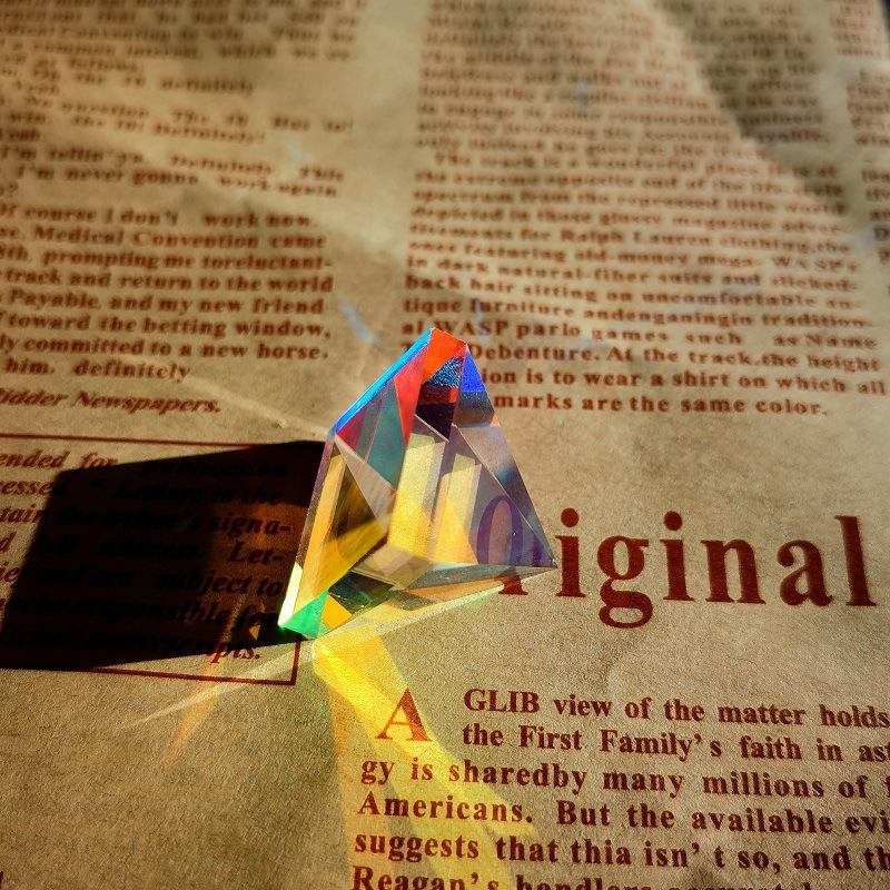 Sol receptor cristal de color combinado prisma cubo Sun catcher sol receptor de vidrio óptico suministro directo transfronterizo