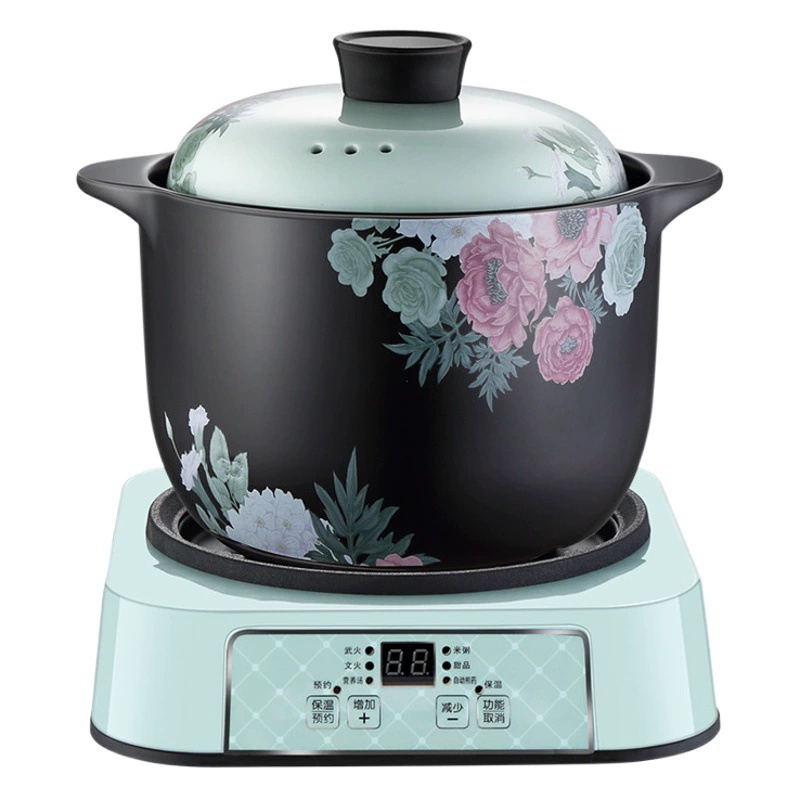 Каша Тушеный Суп Многофункциональный Сплит Интеллектуальная Электрическая Запеканка Тушеный Горшок Суп Горшок Бытовая Автоматическая Электрическая Тушеная Керамический Горшок Суп Горшок