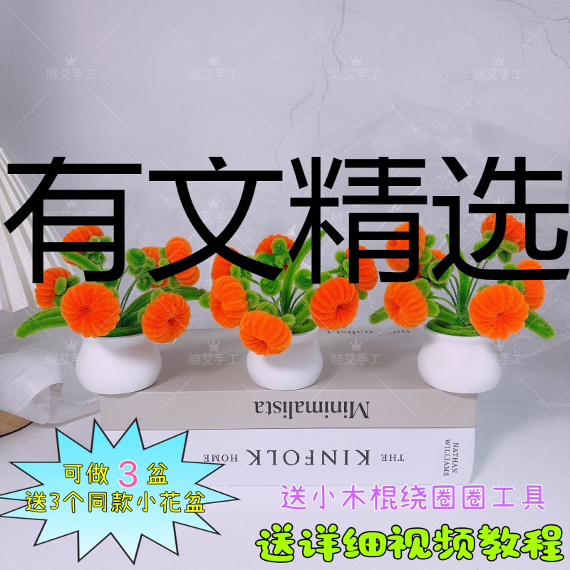 柿柿如意の小さな鉢植え〜同じスタイルの小さな植木鉢を無料で送信し、痕跡のないクリエイティブな手作りDIYを貼り付けることができます|undefined