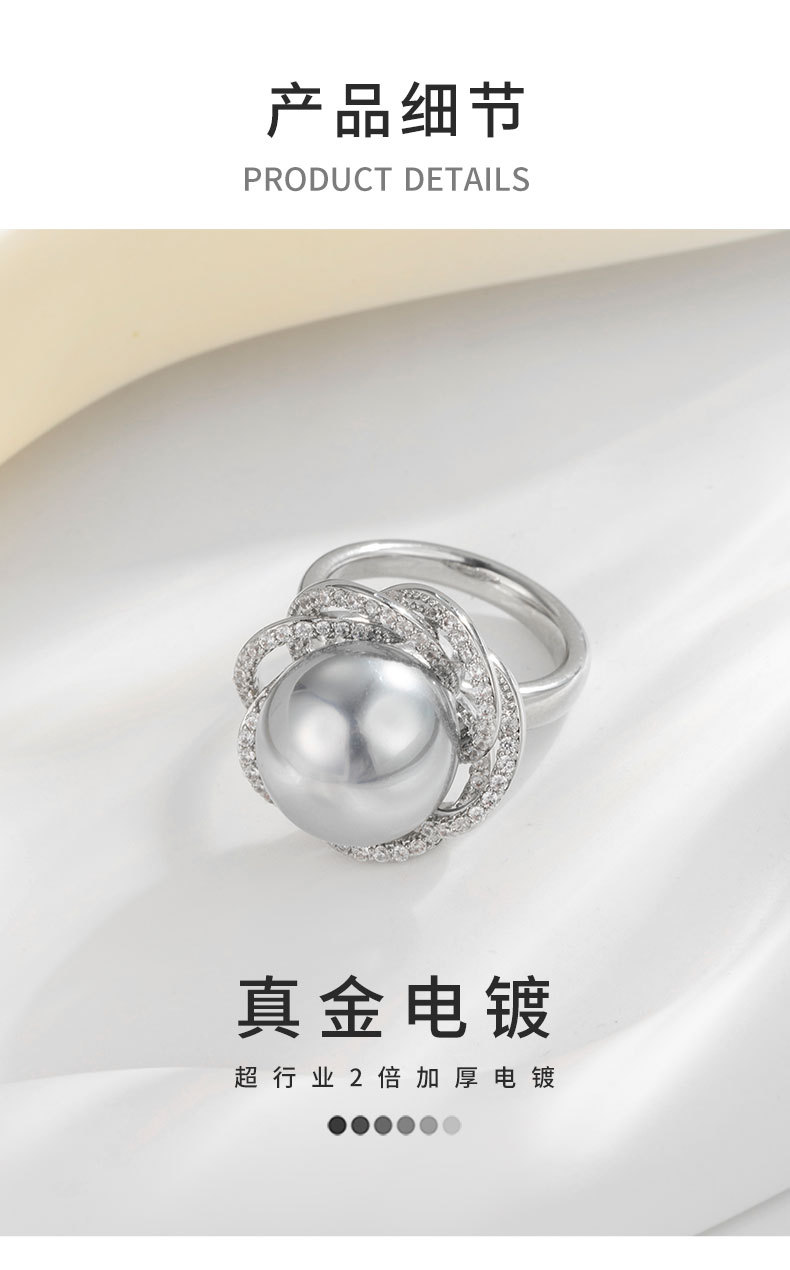 时尚巴洛克风鸟巢开口戒指小众设计冷淡风食指戒新品i