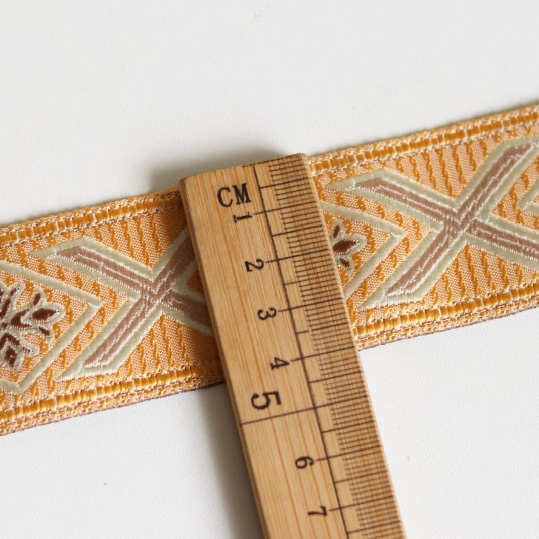 4cm de ancho y alta precisión jacquard cinta cortina sofá ropa nacional mantel ajuste decorativo