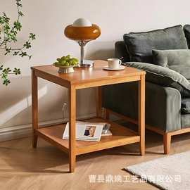 实木沙发边几客厅角几小茶桌现代简约家用创意方几新中式实木小桌