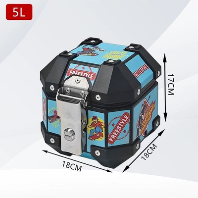 small size, Motorcycle trunk - 5l-passionate-skateboard-stickers-luxurious-lining