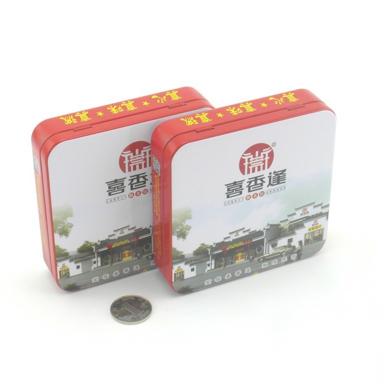 纸巾铁盒 马口铁翻盖包装盒  供应正方形马口铁厂家