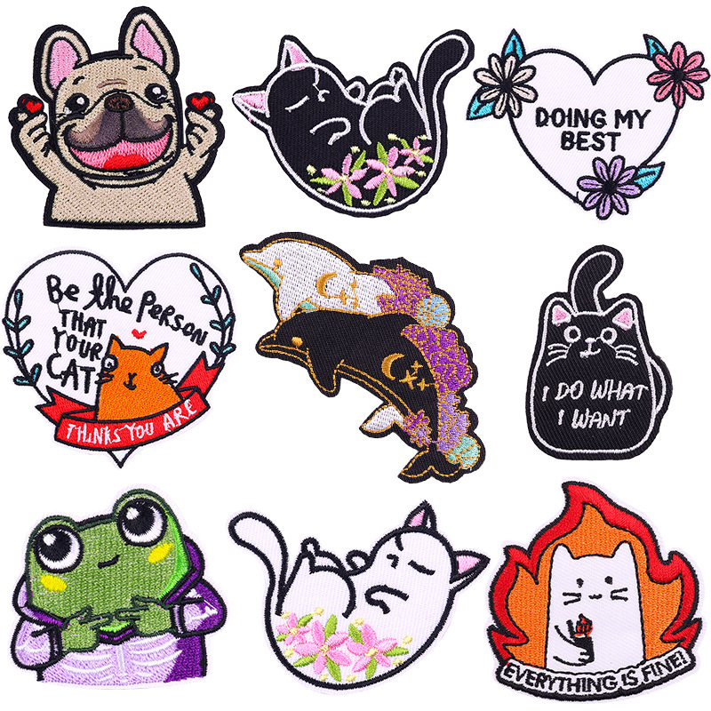 7g Weight Clothing Sticker Patches Classification 1 Piece Quantity Embroidery thread Material Animal, Cartoon Pattern Cute Style 1 Piece Cute Animal Cartoon Embroidery Thread Clothing Sticker Patches 无