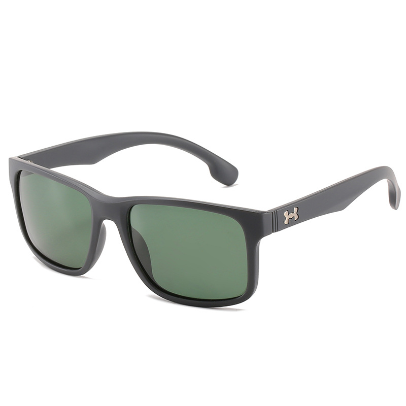 Nueva transfronteriza hombres europeos y americanos deportes gafas de sol polarizadas Comercio exterior cuadrado arena negro marco grande gafas de sol suministro directo de fábrica