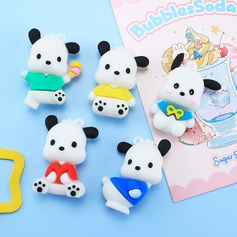 Cartoon cute doll, cream phone case, hair accessory, keychain with accessories, DIY