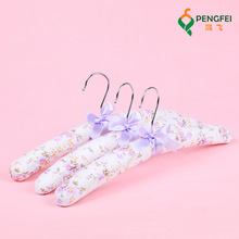 工厂价包布衣架婚纱服装店布艺衣架衣挂防滑优质布艺衣架裤架批发