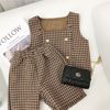 Children's spring set, clothing, T-shirt, shorts, Chanel style, 2022 collection, Korean style, western style