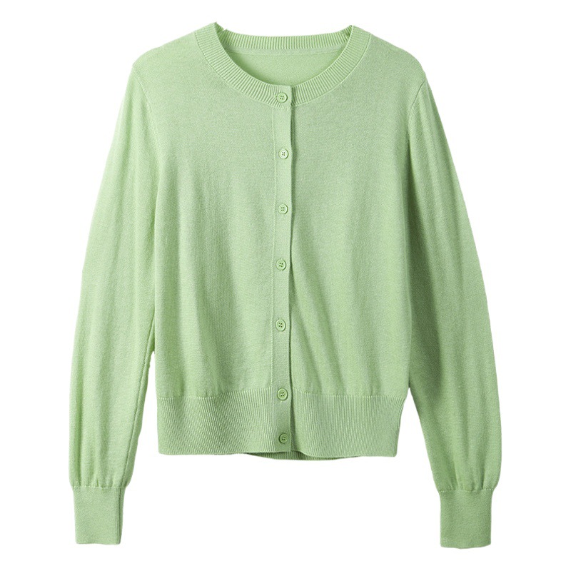 CANVAUS nuevo suéter casual de lana de las mujeres sueltas de color sólido suave glutinoso agradable para la piel de otoño e invierno cardigan superior