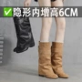 增高小众新款长筒女鞋