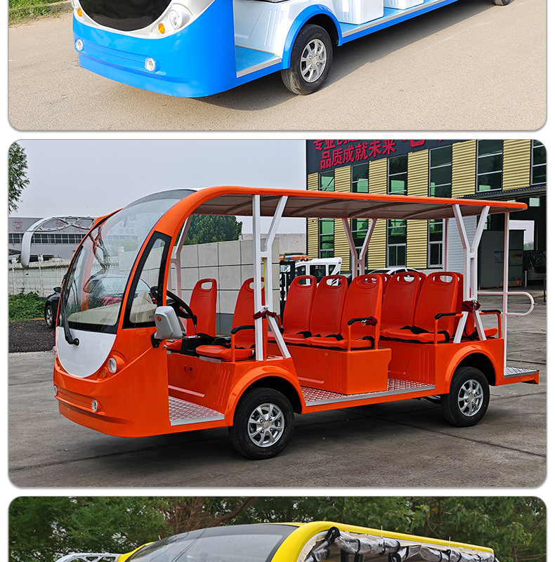 Cross-Border Export of 14-Seater Enclosed Electric Sightseeing Vehicles Directly Supplied by Manufacturers for Use in Tourist Areas, Hotels, Real Estate Properties, and Campus Shuttles