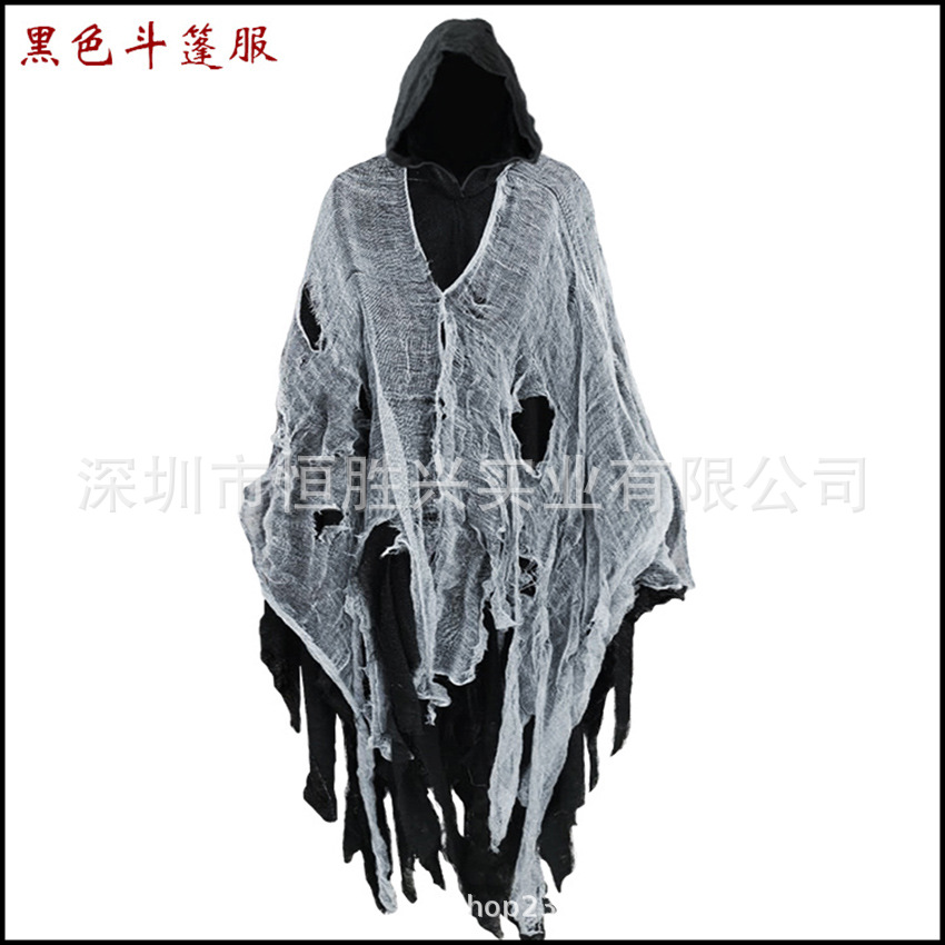 Halloween capa cráneo ropa máscara script matando Casa Encantada habitación secreta vestir Zombie apoyos del traje