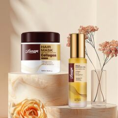 LUNOON 越境新製品 ヘアマスク ヘアケア エッセンシャルオイルセット 保湿と髪の尾の改善 くせ毛改善