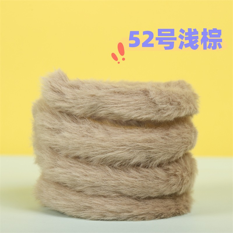 ウサギの毛のねじり棒の20mmの太さの1メートルの長さは皮の草のねじり棒のDIY子犬の熊の超太さの超密な毛の条の手作りに似せます。
