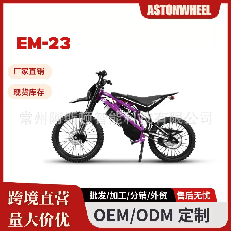跨境专供电动摩托车60V4000W大功率两轮长续航电动越野车全地行车