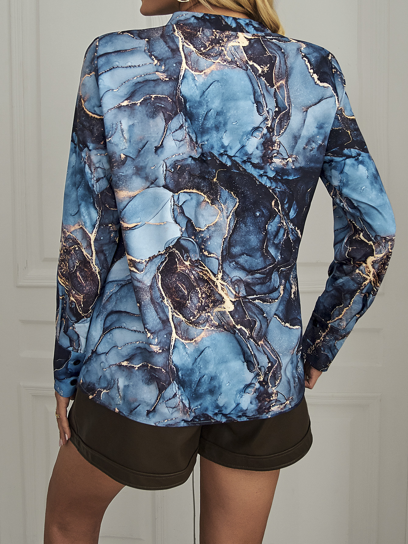 Casual Fashion Printed Shirt Temperament Versatile Dress Long Sleeve main image 0
