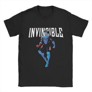 �W�a��Invincible Teenage Superhero  T Shirt Men's  Cotton Fu
