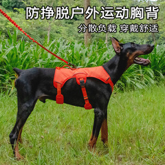 アマゾン屋外反射犬リードベストスタイル犬散歩中大型犬ペットハーネス犬リード