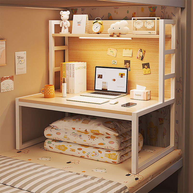 Dormitory Artifact Bed Steel Frame Notebook Table Bay Window College Student Desk Bedside Storage Rack Upper Bunk Computer Table Dormitory Artifact Bed Steel Frame Notebook Table Bay Window College Student Desk Bedside Storage Rack Upper Bunk Computer Table