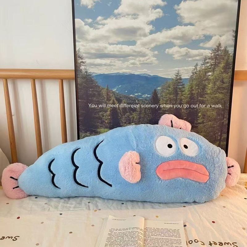 ドーパミン醜い魚ぬいぐるみ魚ハンサム人形ロングクッション枕ベッド脚アーティファクト女の子用|undefined
