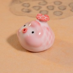 セラミックバブルフィッシュティーペットティーカップは泡を吐くことができます、ファットフィッシュホームマスターカップ付きクリエイティブロータスカップギフト