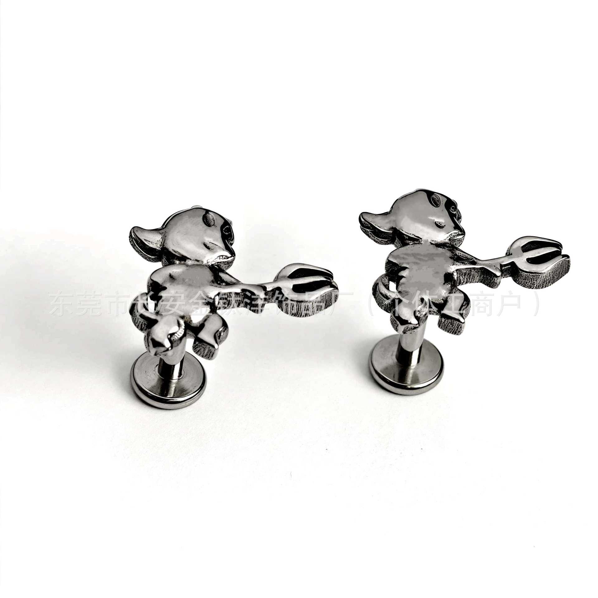 Labret piercing jewelry detail image